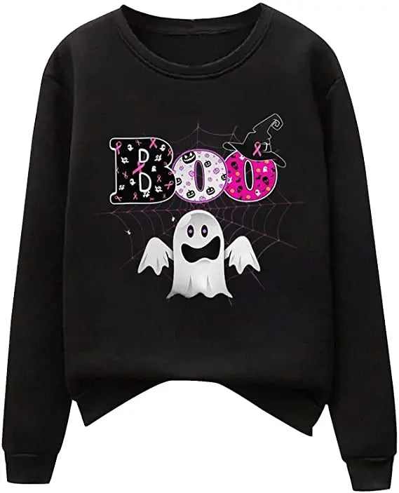 Pink Ribbon Breast Cancer Awareness Long Sleeve Breast Cancer Awareness Shirts for Women Wear Month T-Shirt In October