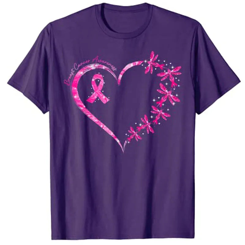 the DRAGONFLY HEART - Breast Cancer Awareness Dragonfly T-Shirts