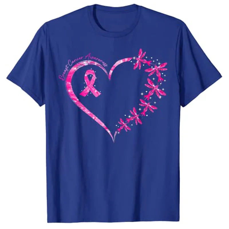 the DRAGONFLY HEART - Breast Cancer Awareness Dragonfly T-Shirts