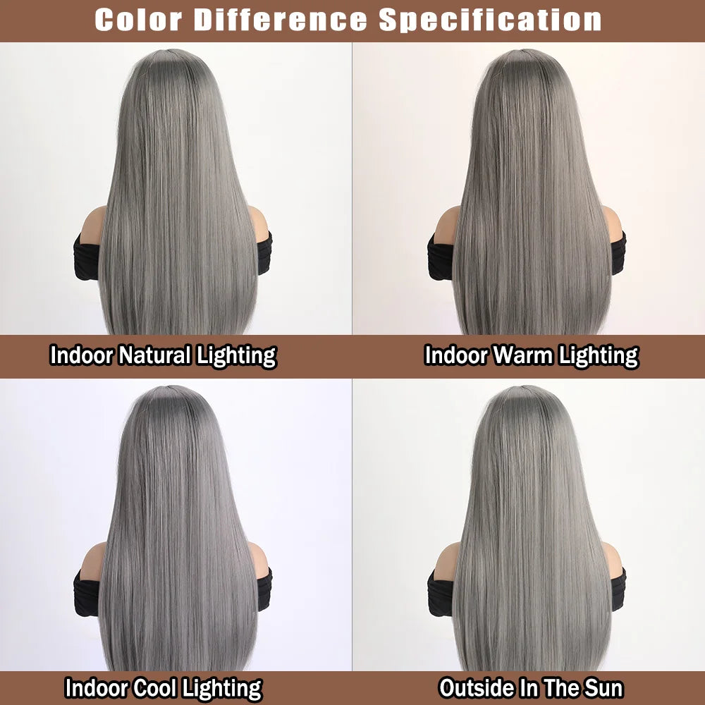 the GABRIELLE - 26Inch Color Wig, Long Straight Synthetic Wig for Women, Fashion Wig for for Daily Halloween Costume Party Cosplay 
