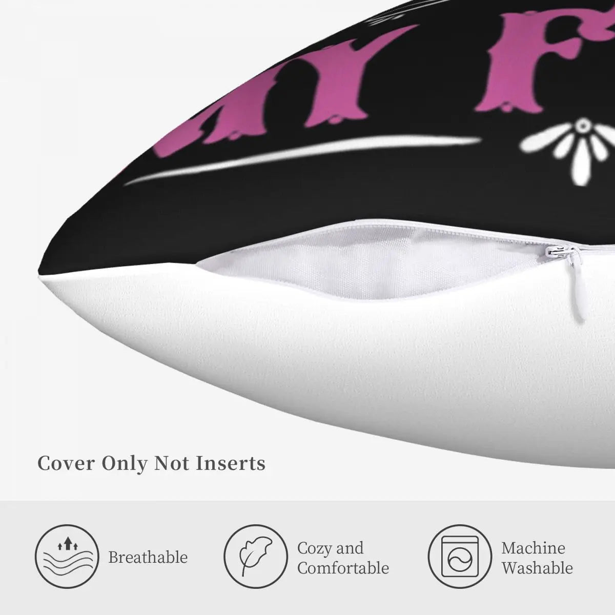 the MY FAITH IS BIGGER THAN MY FEAR PILLOWCASE - Breast Cancer for Christian Women & Men Pillowcase