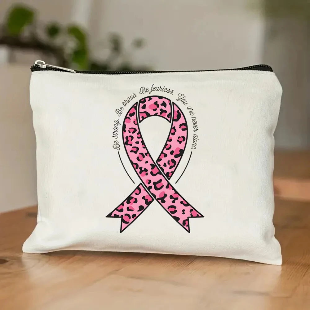 the TOTER - Pink Breast Cancer Awareness Printed Tote Women's Fashion
