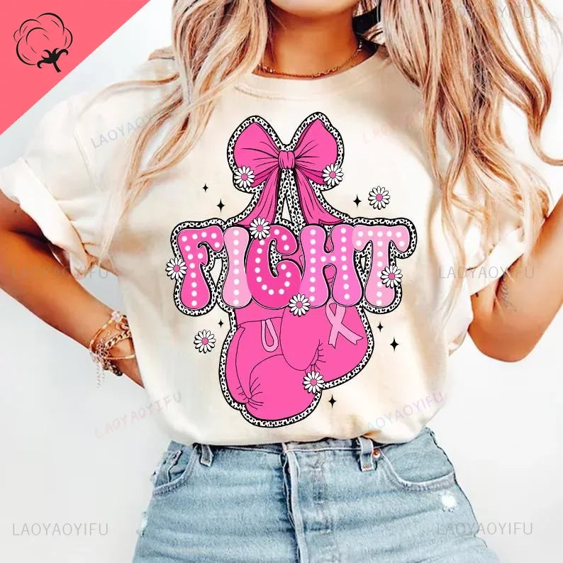 the WE WEAR PINK - In October We Wear Pink Halloween Breast Cancer Pumpkin Retro Halloween, Pink Ribbon Halloween Boxing Glove