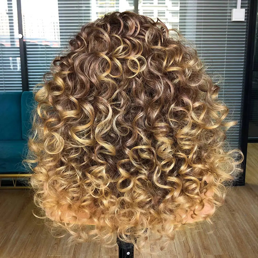 the CURLY SUE - Red Ginger Wig for Women, Long Curly Wave Wigs with Bangs, Copper Synthetic Wig, Natural Cosplay Party Heat Resistant Hair