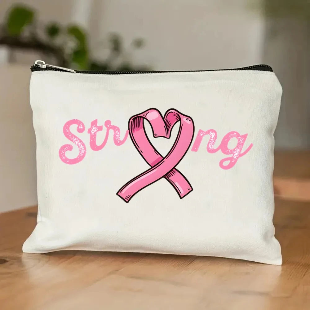 the TOTER - Pink Breast Cancer Awareness Printed Tote Women's Fashion