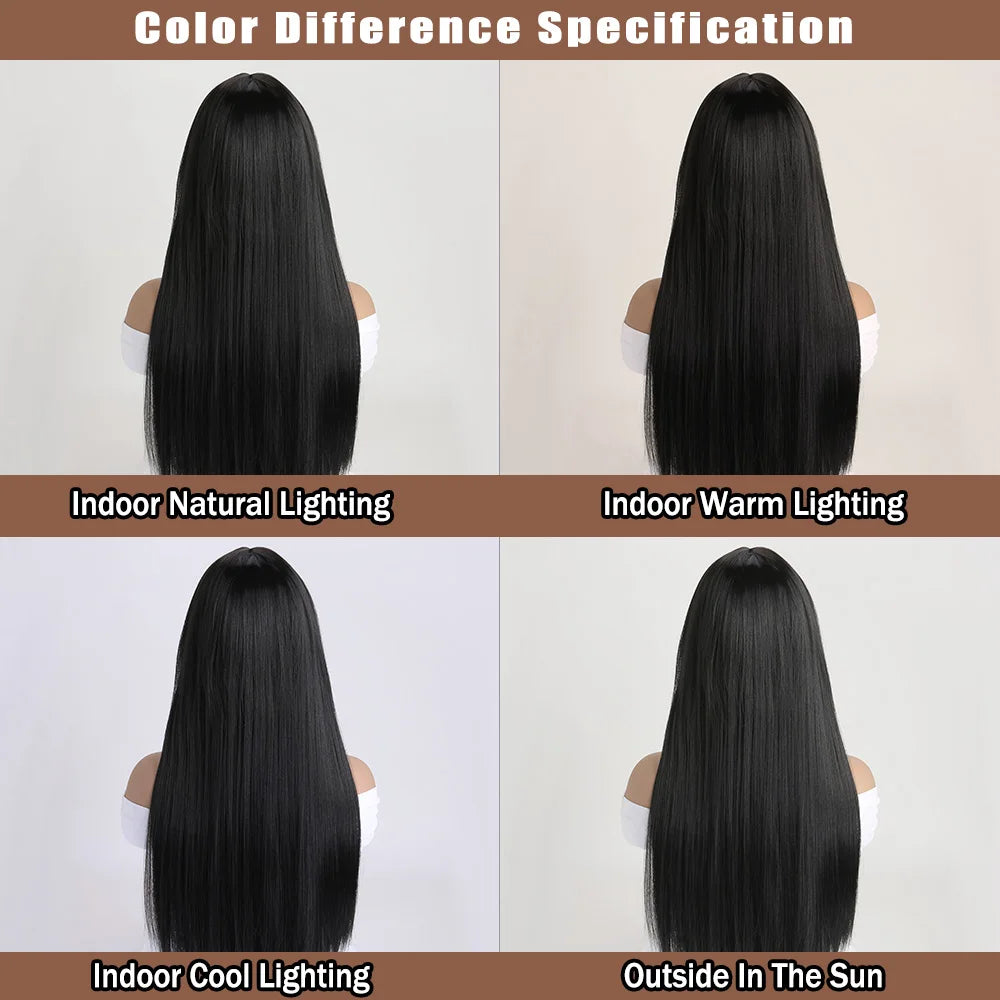 the GABRIELLE - 26Inch Color Wig, Long Straight Synthetic Wig for Women, Fashion Wig for for Daily Halloween Costume Party Cosplay 