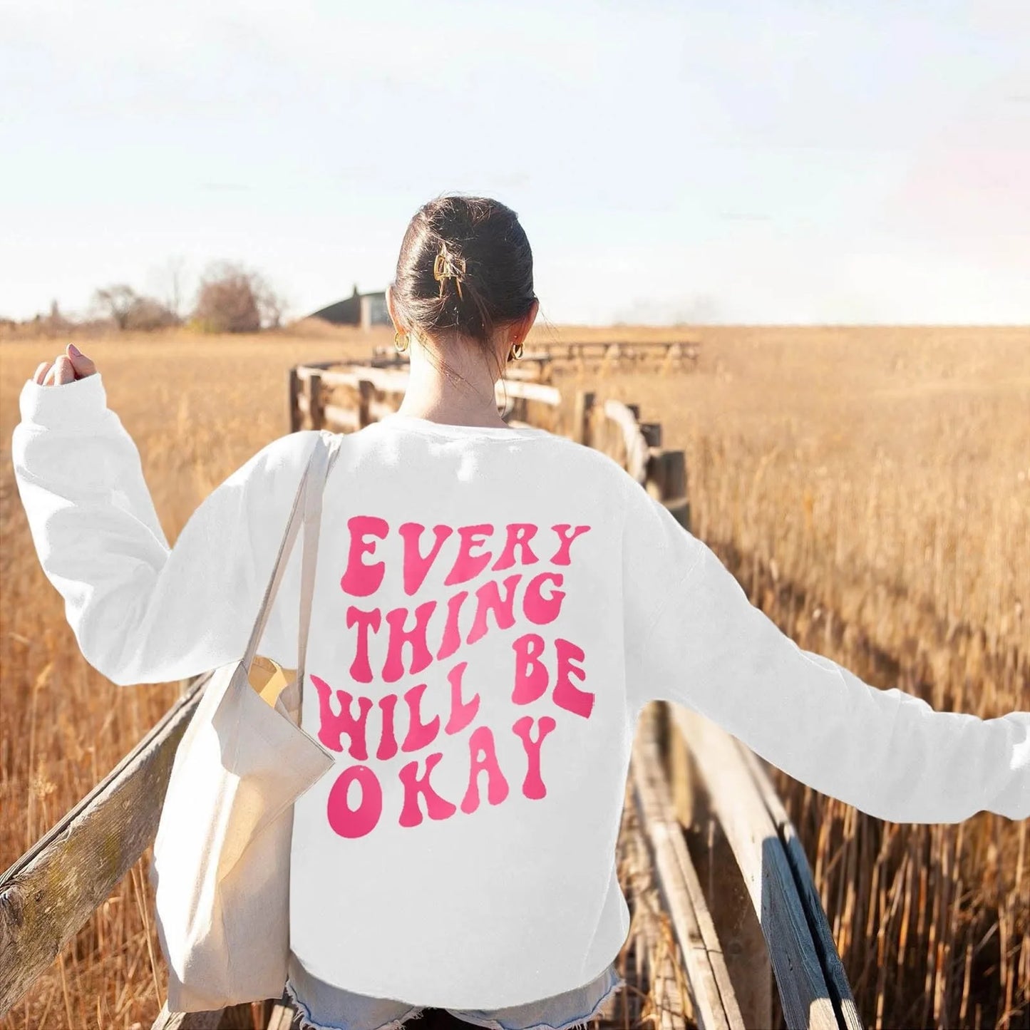 Autumn Hoodies For Women Long Sleeve Sweatshirt Casual Round Neck Loose Pullover Sudaderas Con Capucha Para Mujer