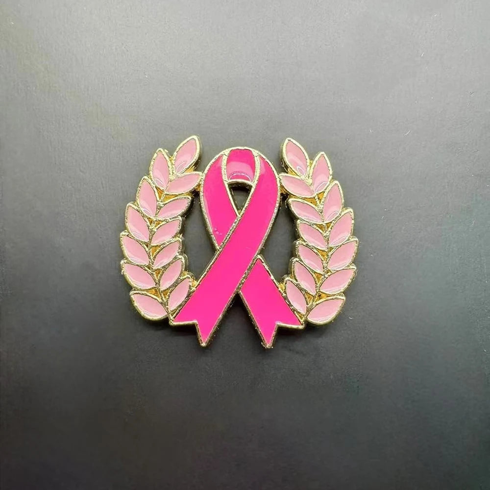 Breast Cancer Ribbon Brooch Breast Cancer Pin Breast Cancer Awareness Pin Pink Ribbon Badge For Support Fashion Accessories