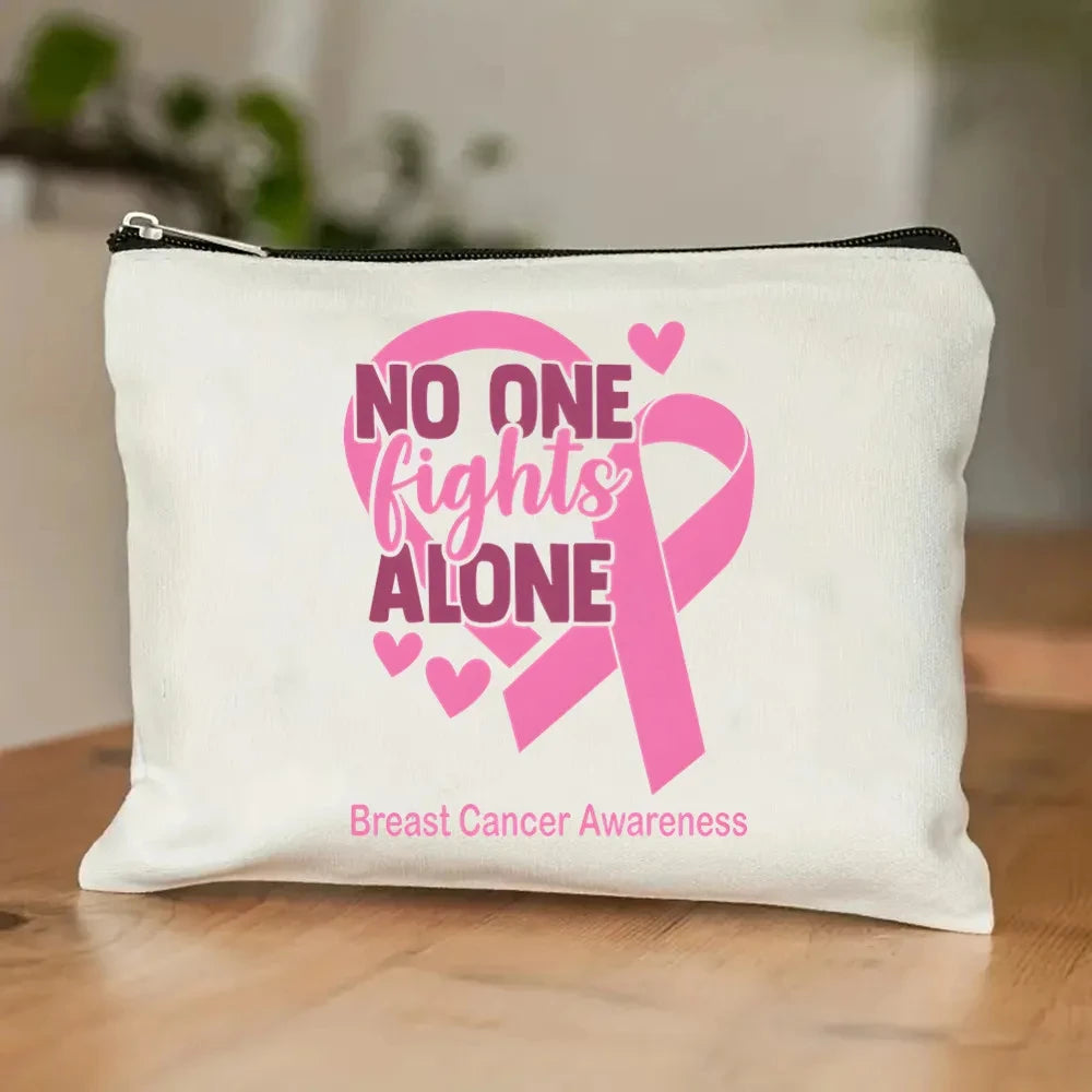 the TOTER - Pink Breast Cancer Awareness Printed Tote Women's Fashion