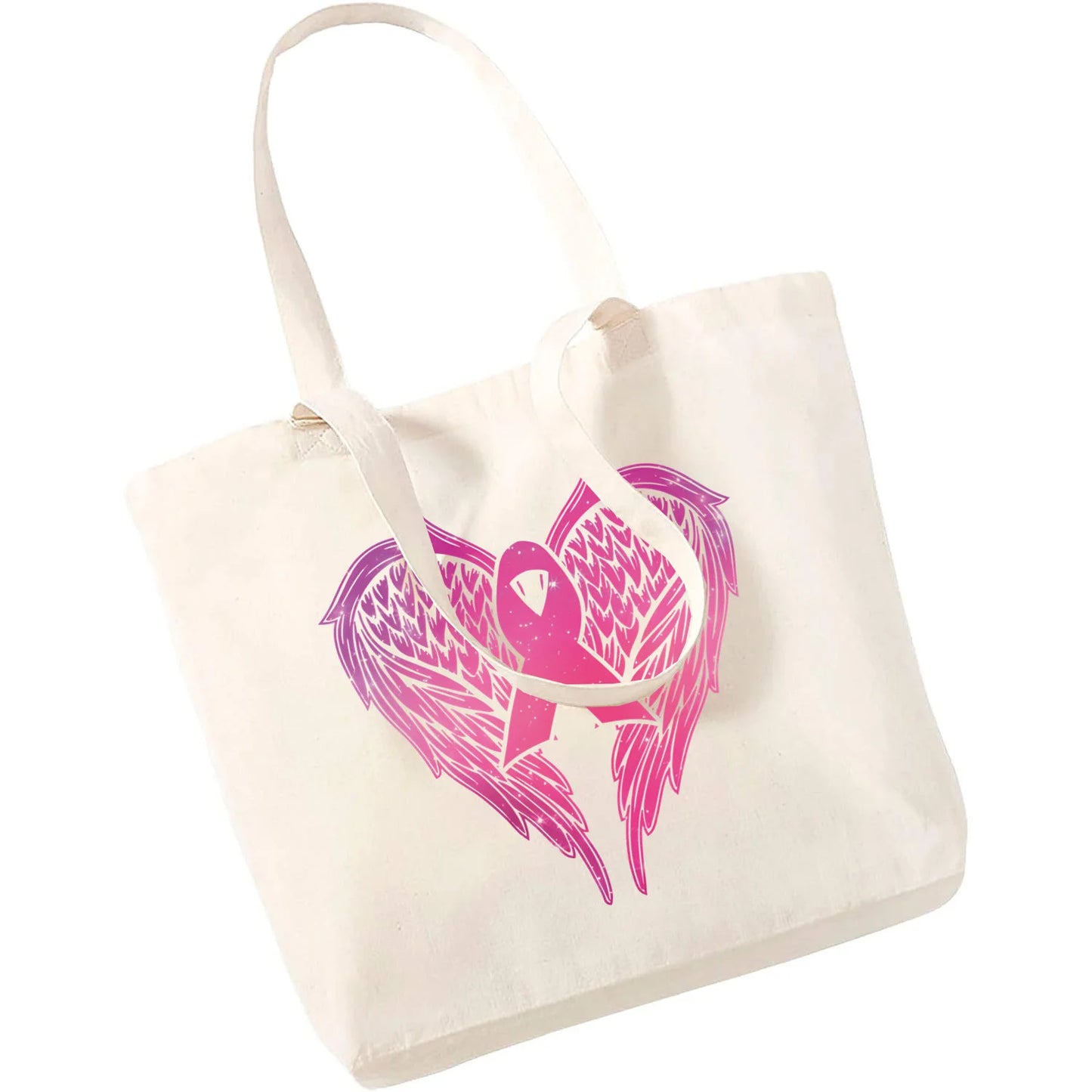 the TOTE - Breast Cancer Awareness Reusable Shopping Bag Large Top Handle Handbags
