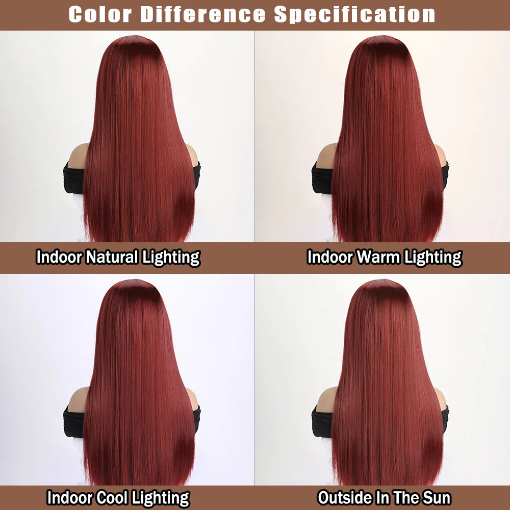 the GABRIELLE - 26Inch Color Wig, Long Straight Synthetic Wig for Women, Fashion Wig for for Daily Halloween Costume Party Cosplay 