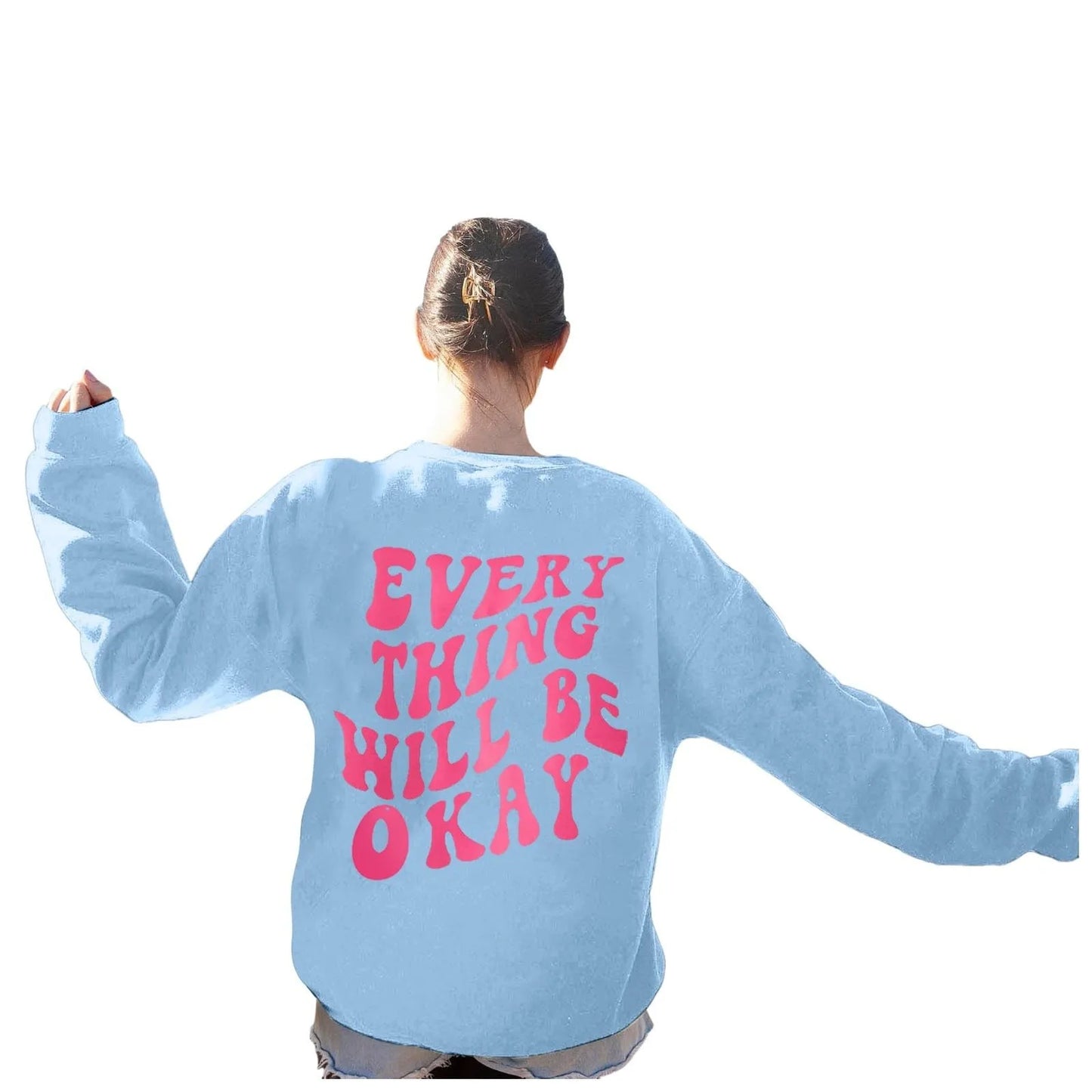 Autumn Hoodies For Women Long Sleeve Sweatshirt Casual Round Neck Loose Pullover Sudaderas Con Capucha Para Mujer