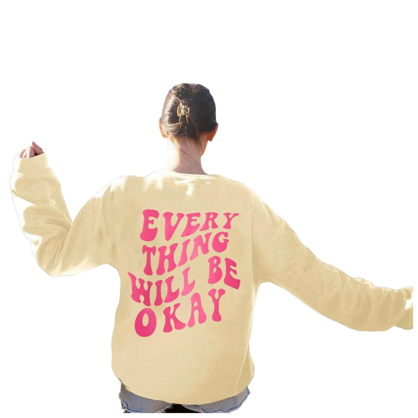 Autumn Hoodies For Women Long Sleeve Sweatshirt Casual Round Neck Loose Pullover Sudaderas Con Capucha Para Mujer