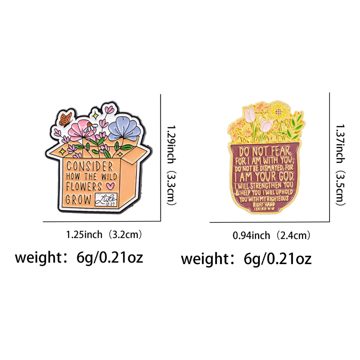 the BIBLE QUOTES - Jesus Bible Enamel Pins, Flowers Quotes Brooch Lapel Pin Badge, Clothing Accessories Fashion Jewelry Friend Gift