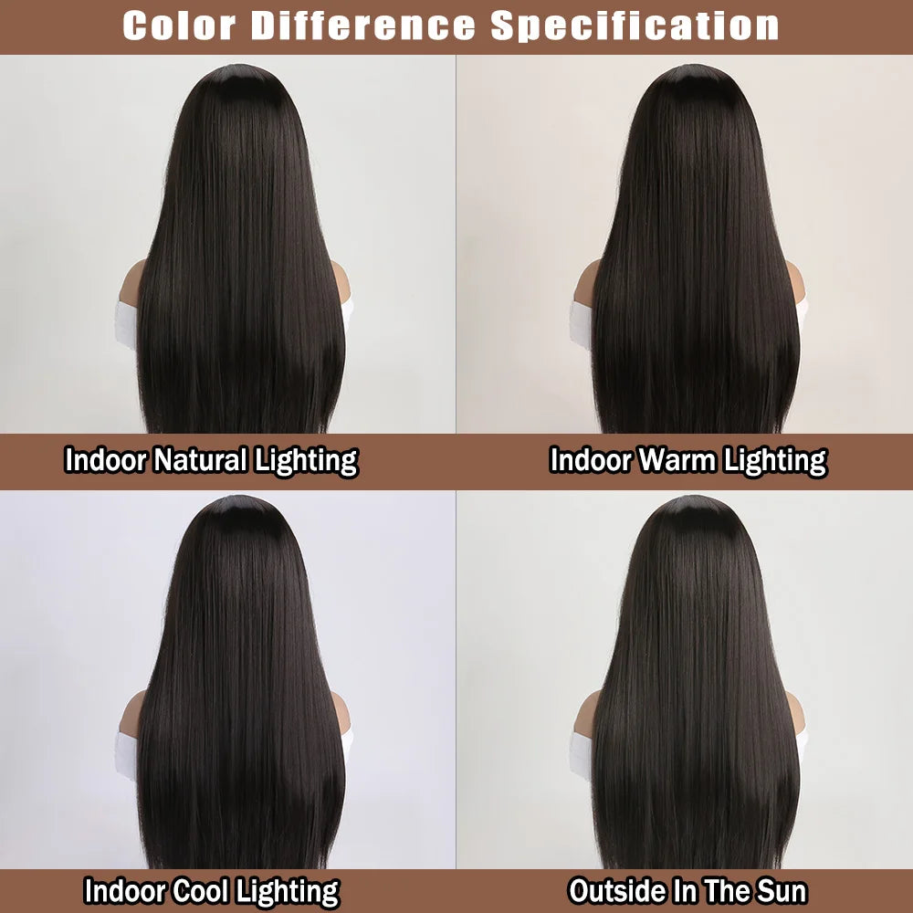 the GABRIELLE - 26Inch Color Wig, Long Straight Synthetic Wig for Women, Fashion Wig for for Daily Halloween Costume Party Cosplay 