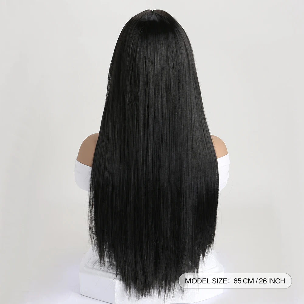 the GABRIELLE - 26Inch Color Wig, Long Straight Synthetic Wig for Women, Fashion Wig for for Daily Halloween Costume Party Cosplay 