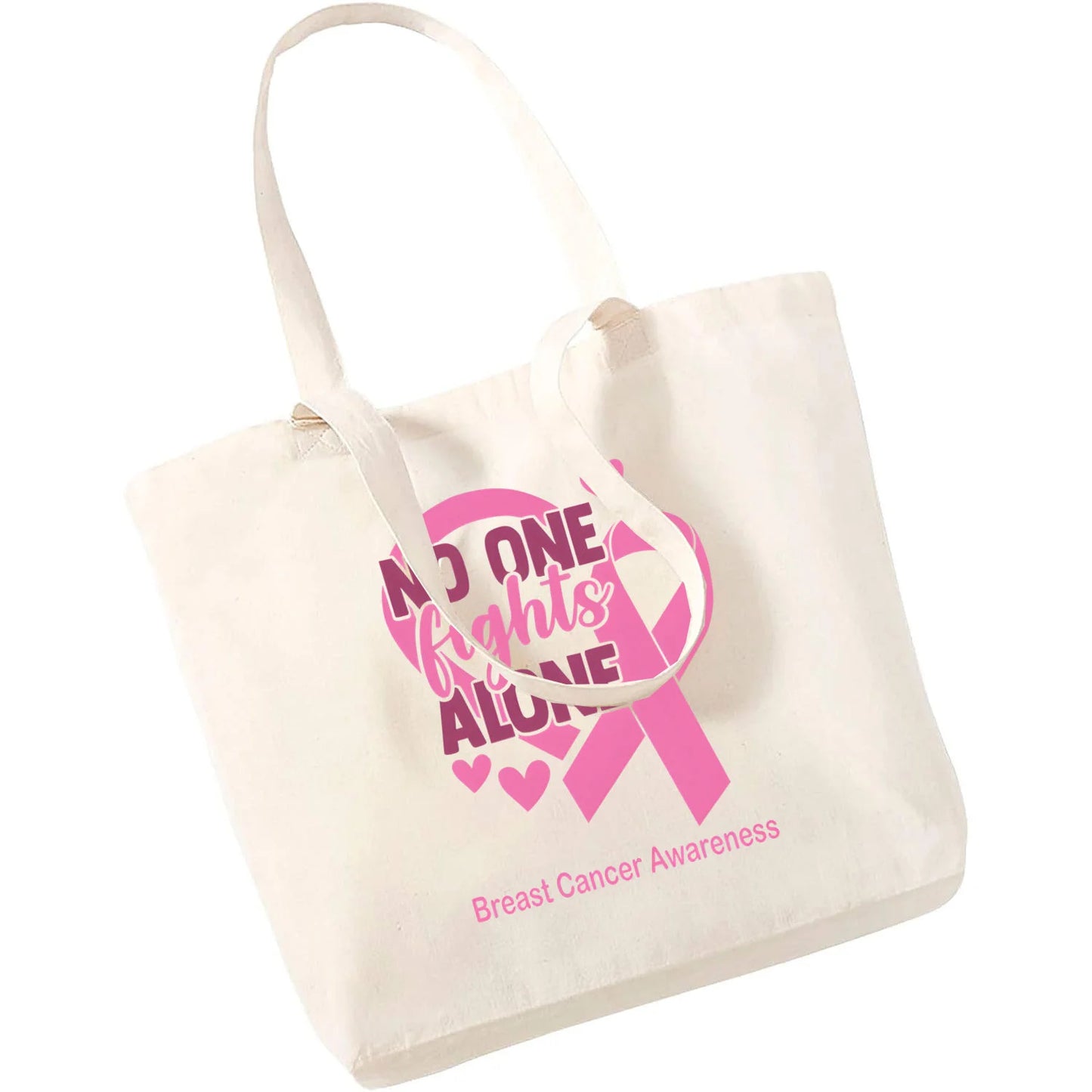 the TOTE - Breast Cancer Awareness Reusable Shopping Bag Large Top Handle Handbags