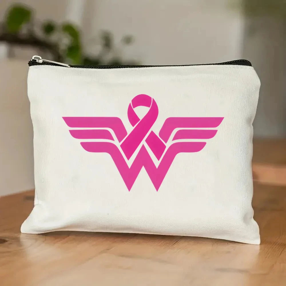 the TOTER - Pink Breast Cancer Awareness Printed Tote Women's Fashion