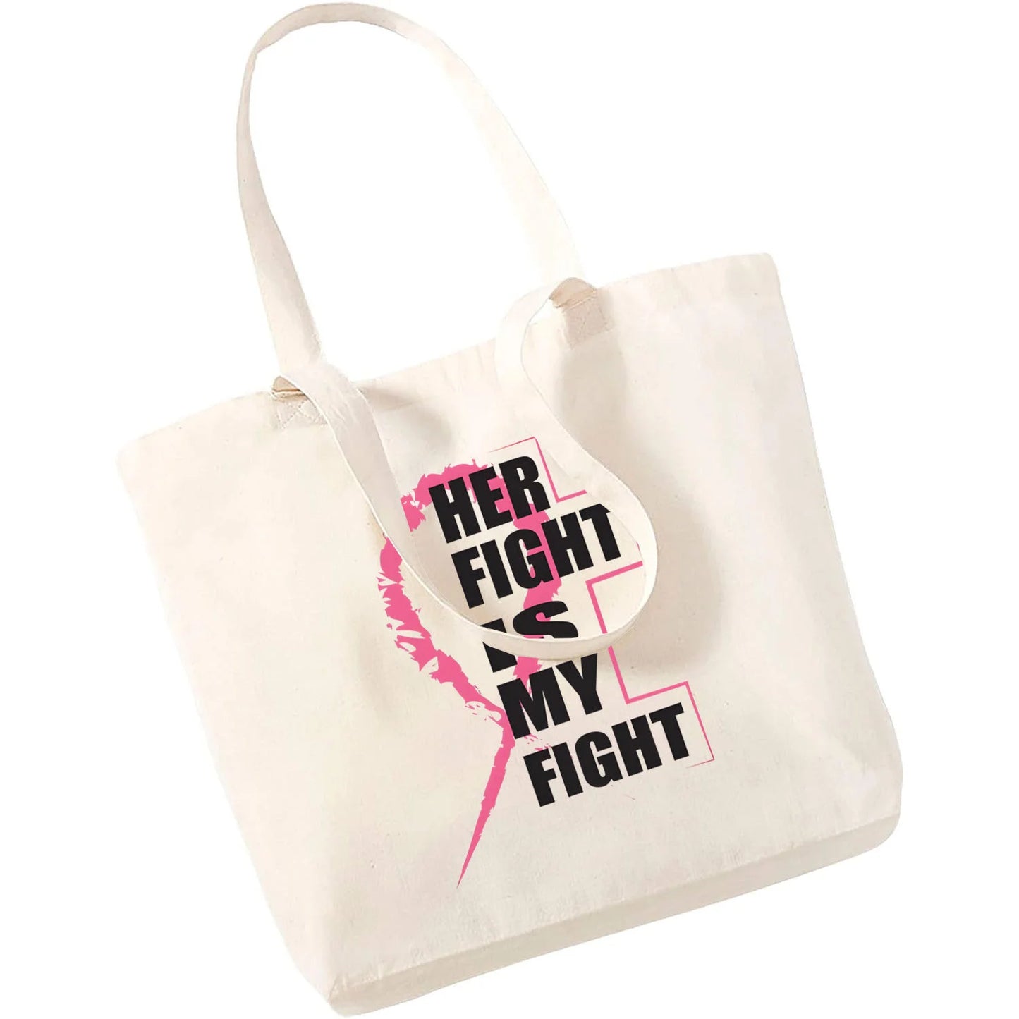 the TOTE - Breast Cancer Awareness Reusable Shopping Bag Large Top Handle Handbags