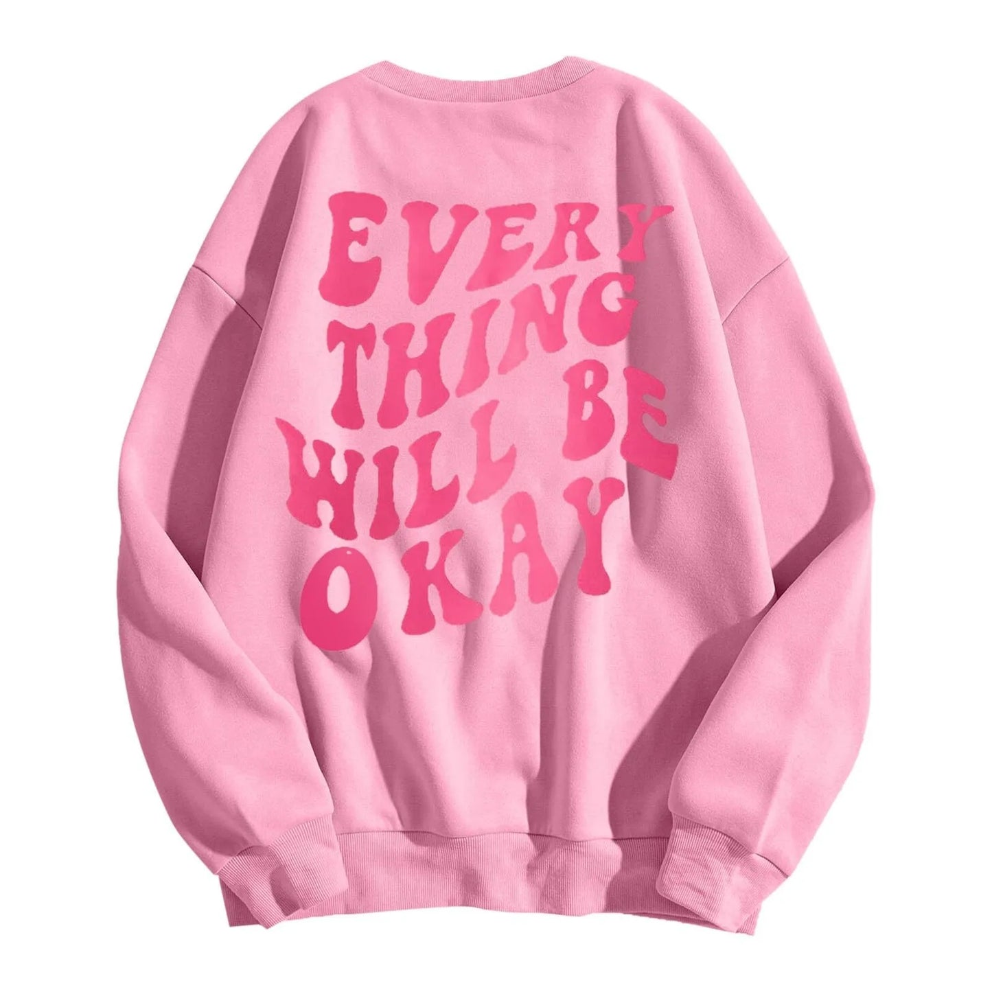 Autumn Hoodies For Women Long Sleeve Sweatshirt Casual Round Neck Loose Pullover Sudaderas Con Capucha Para Mujer