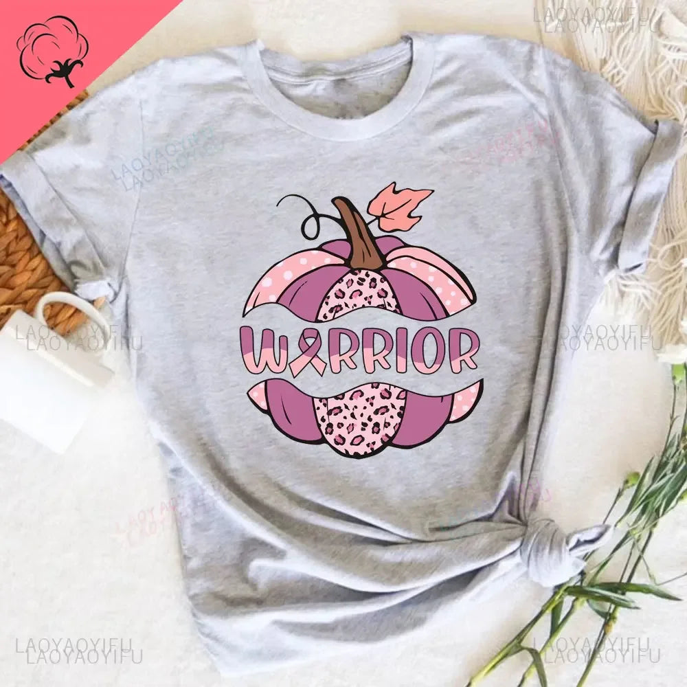the SPOOKY HANDS - Skeleton Hands Pink Ribbon T-Shirt Breast Cancer Awareness