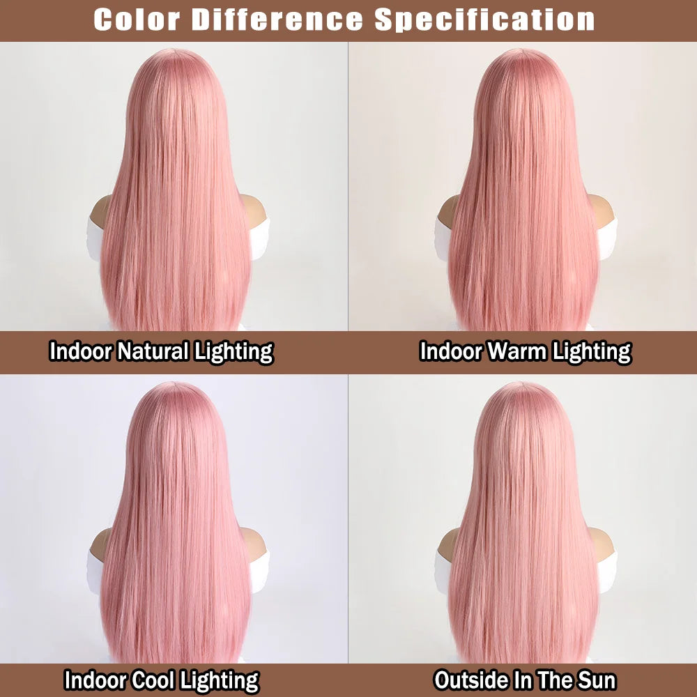 the GABRIELLE - 26Inch Color Wig, Long Straight Synthetic Wig for Women, Fashion Wig for for Daily Halloween Costume Party Cosplay 