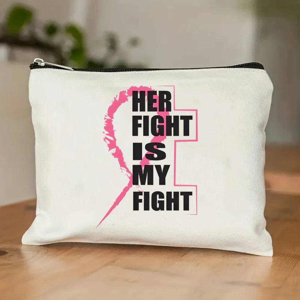 the TOTER - Pink Breast Cancer Awareness Printed Tote Women's Fashion