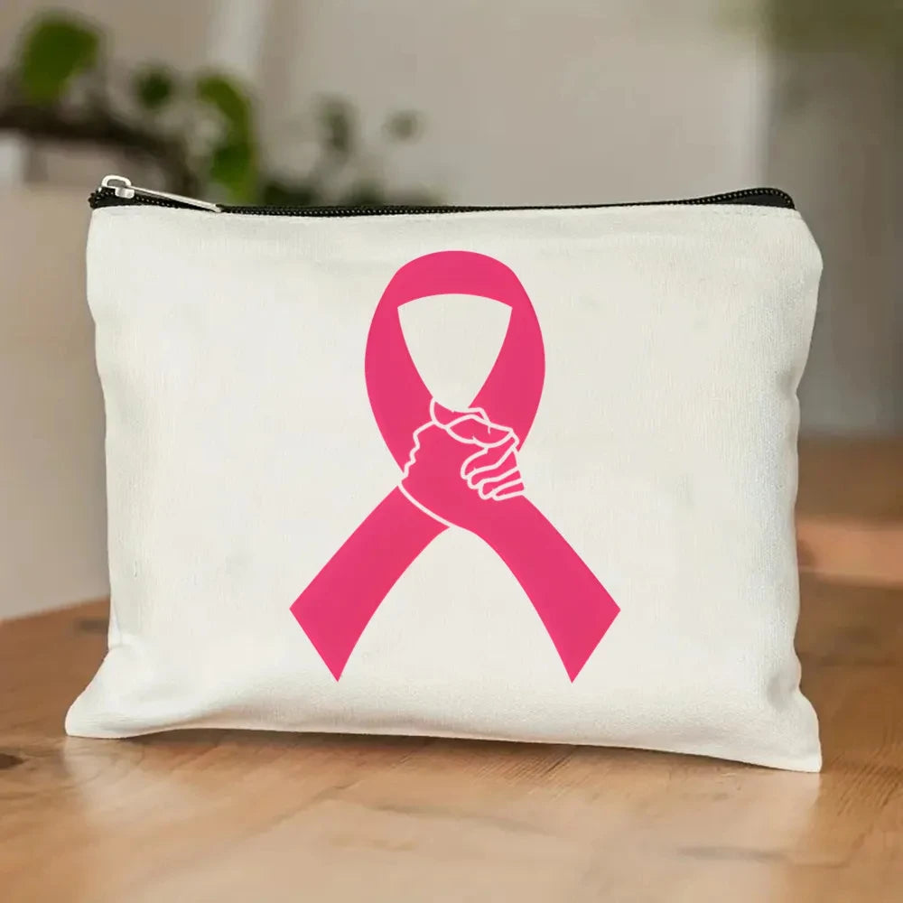 the TOTER - Pink Breast Cancer Awareness Printed Tote Women's Fashion
