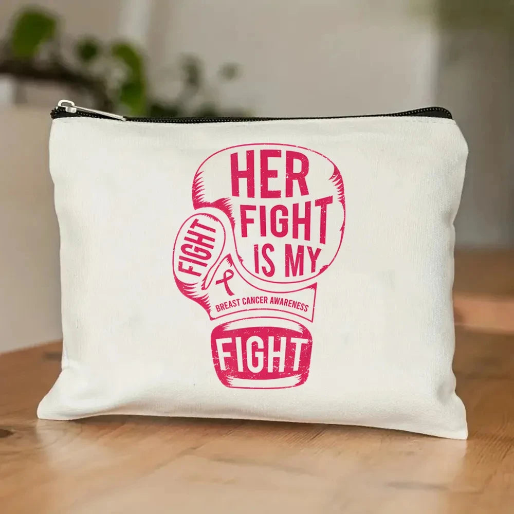 the TOTER - Pink Breast Cancer Awareness Printed Tote Women's Fashion