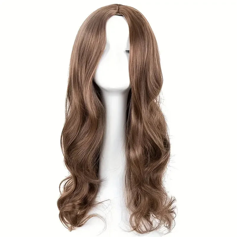 the BARBIE - Women's Synthetic Black Blonde Long Curly Wig, 27-Inch-Long Curly Wig, Women's Fancy Dress Wig, Glamorous Synthetic Hair Wig