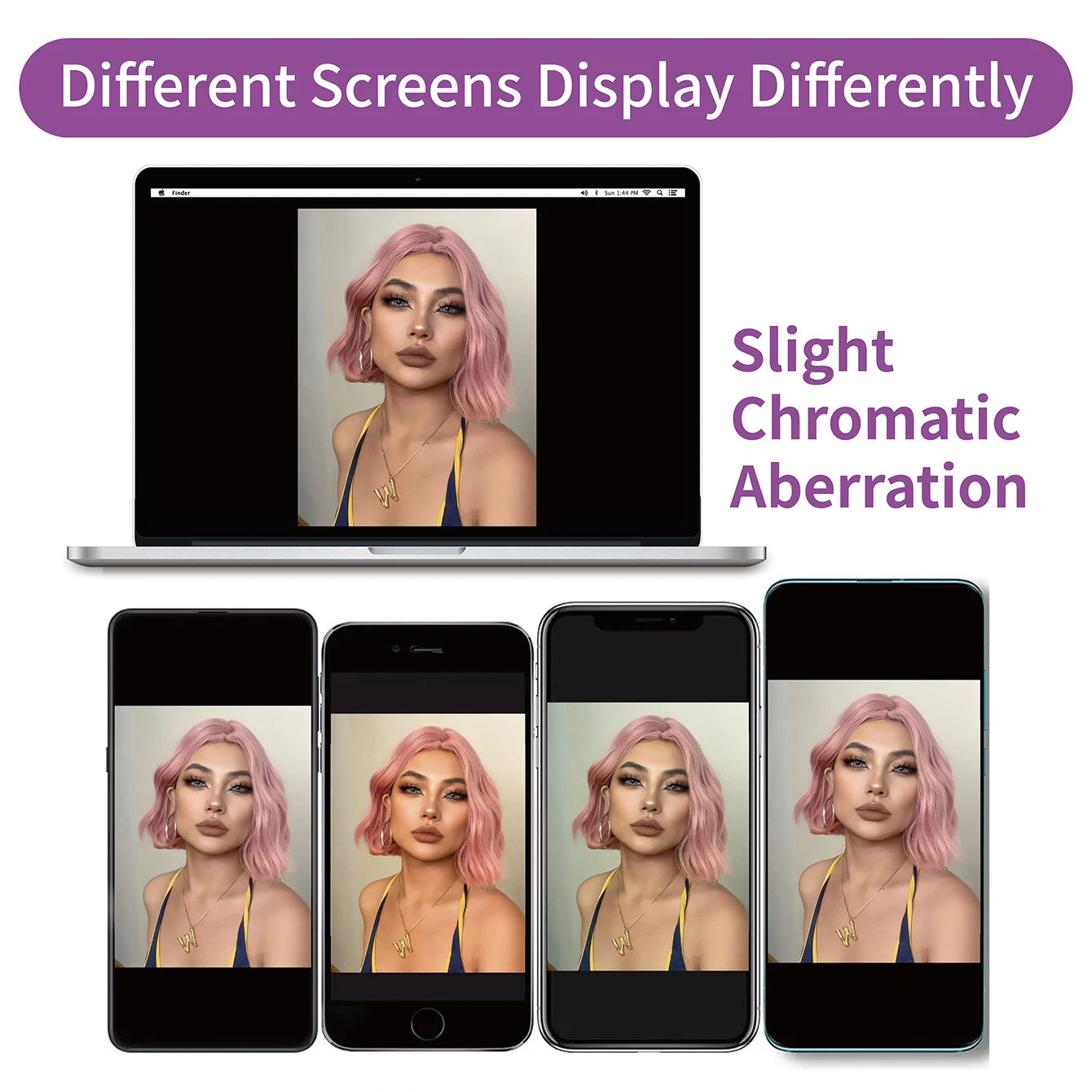 the COTTON CANDY - 22Inch Cherry Blossom Pink Color Synthetic Wigs with Bang, Long Natural Curly Hair Wig for Women Cosplay Party Heat Resistant