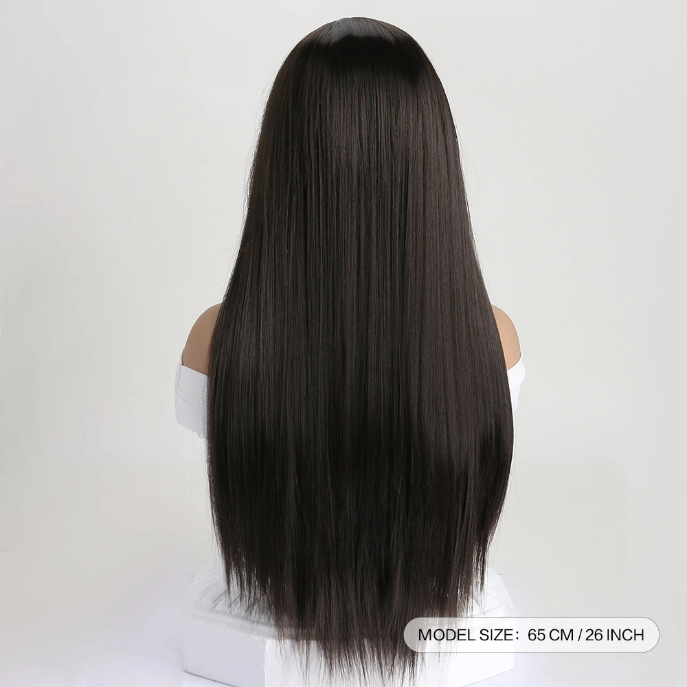 the GABRIELLE - 26Inch Color Wig, Long Straight Synthetic Wig for Women, Fashion Wig for for Daily Halloween Costume Party Cosplay 