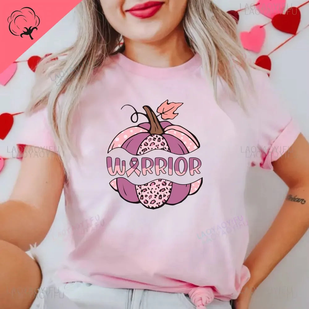 the SPOOKY HANDS - Skeleton Hands Pink Ribbon T-Shirt Breast Cancer Awareness