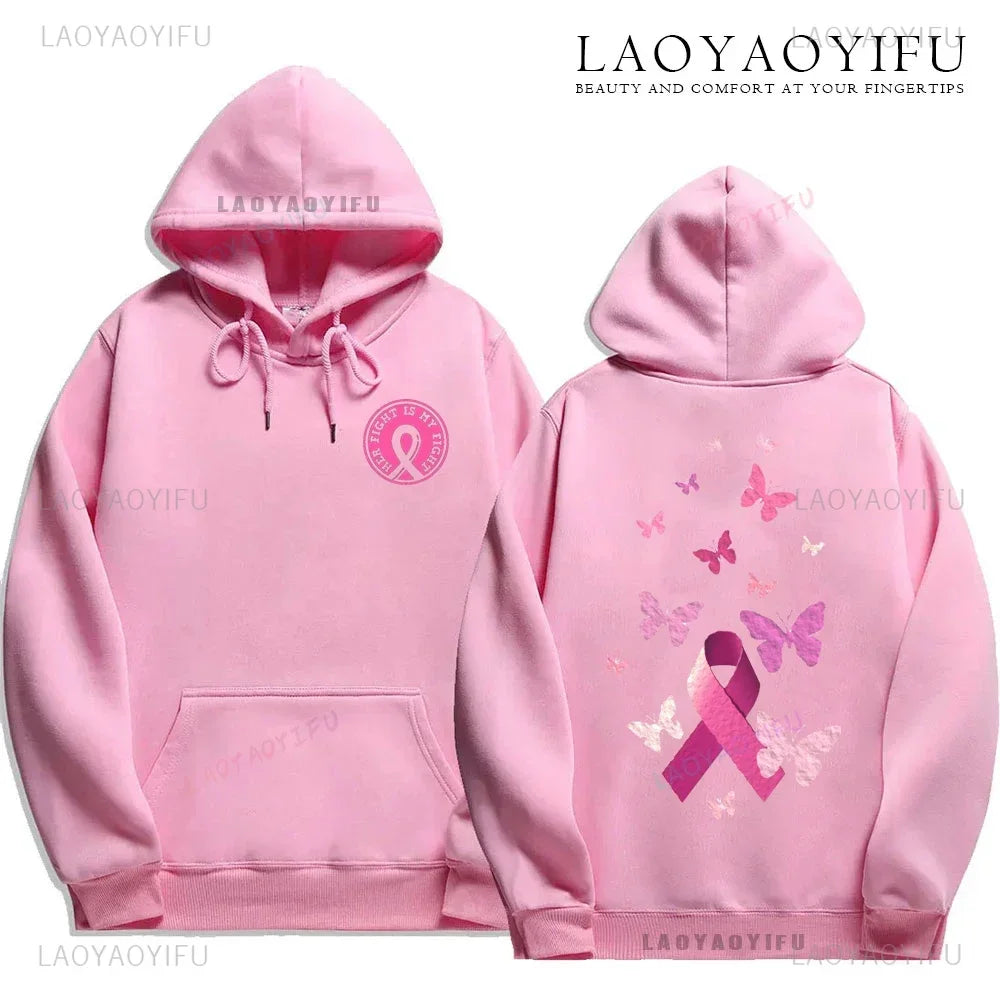 WE DON T KNOWHCW STRONGWE AREUNTIL BEINGSTRONGISONLYCHOICEIWE HAVE Breast Cancer Awareness Fight Print Hoodies October Women