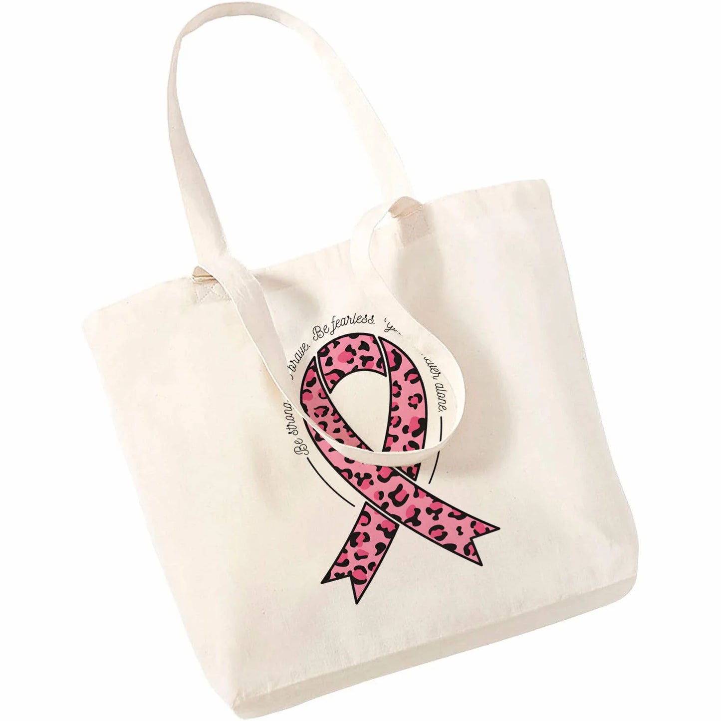 the TOTE - Breast Cancer Awareness Reusable Shopping Bag Large Top Handle Handbags