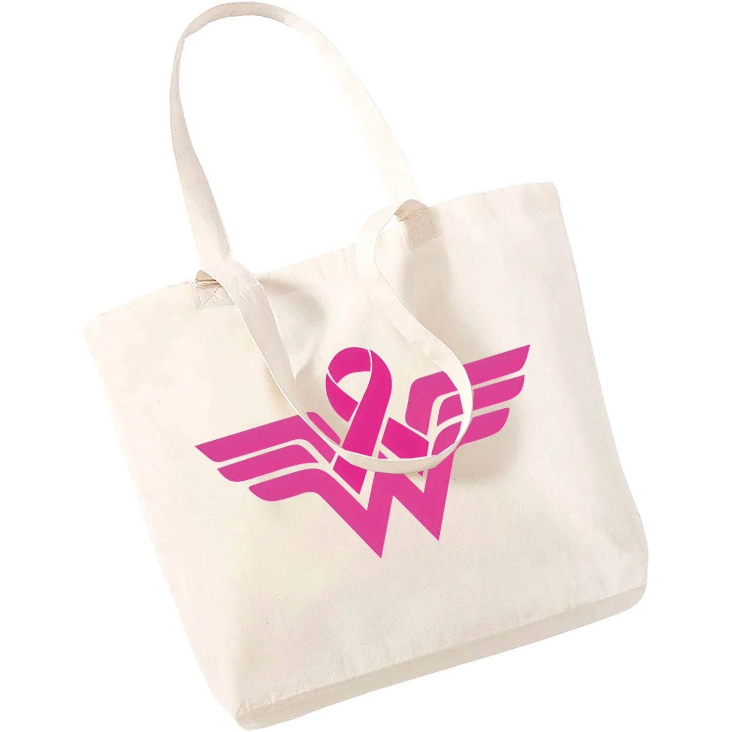 the TOTE - Breast Cancer Awareness Reusable Shopping Bag Large Top Handle Handbags