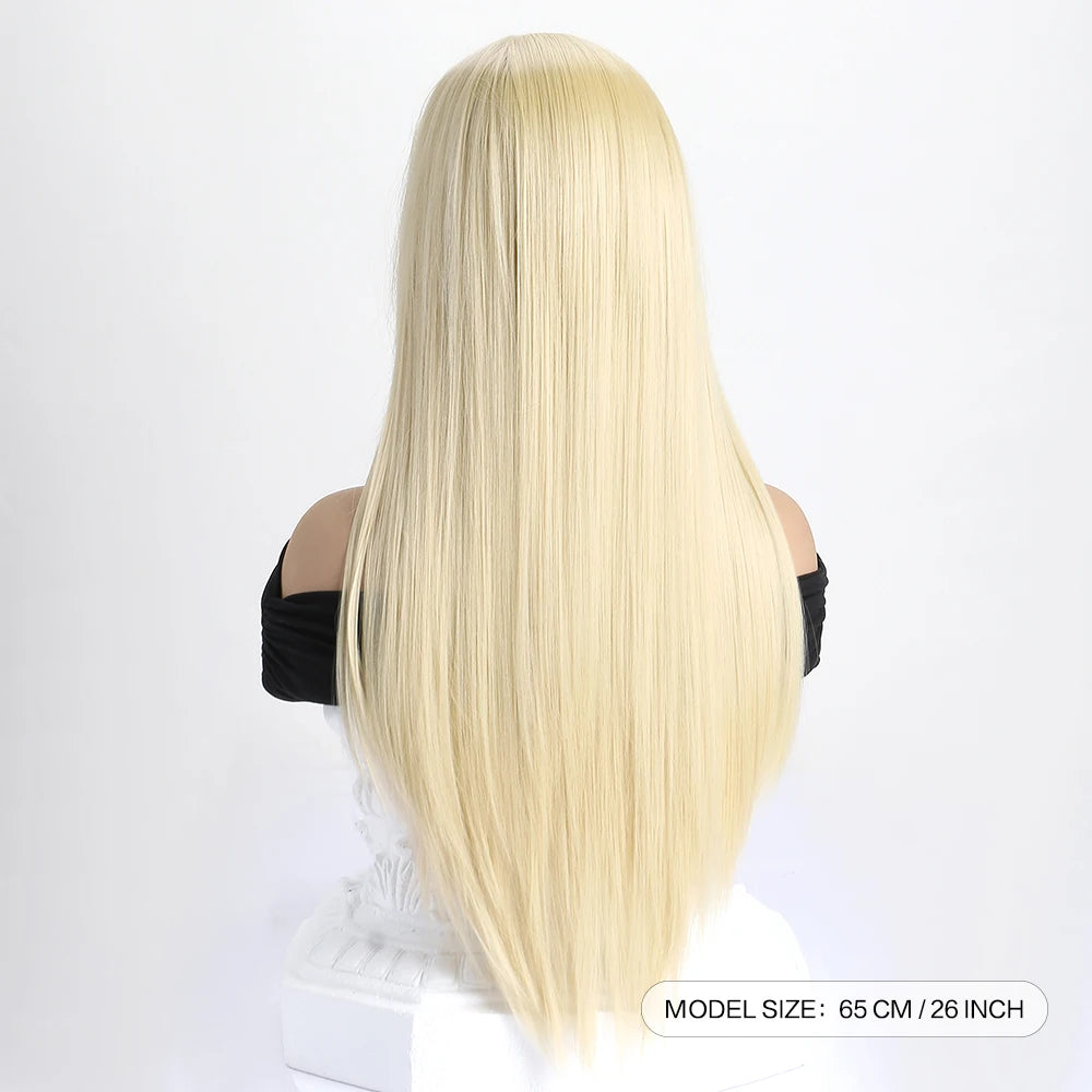 the GABRIELLE - 26Inch Color Wig, Long Straight Synthetic Wig for Women, Fashion Wig for for Daily Halloween Costume Party Cosplay 