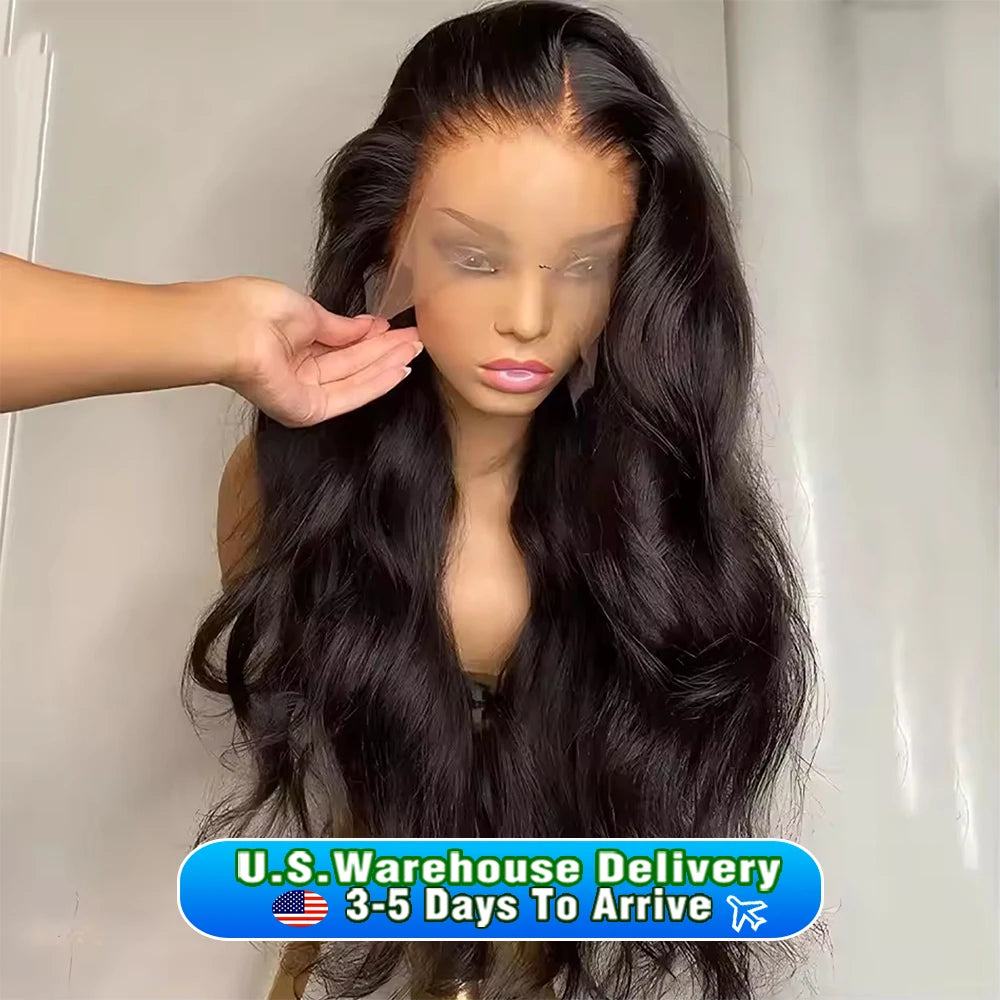 the CHLOE - 250 Density 30 40 Inch 13x6 Transparent HD Lace Frontal Body Wave Wigs, Human Hair Remy 13x4 Lace Front Wig for Women