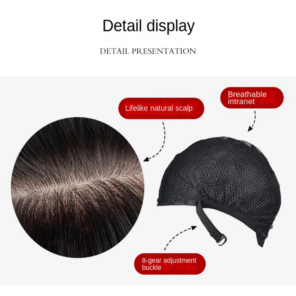 the HOT GIRL CLUB - Long Straight Synthetic Wigs, Air Bangs Natural Heat-Resistant Hair, Women Daily Halloween/Cosplay Party Full Head Cover