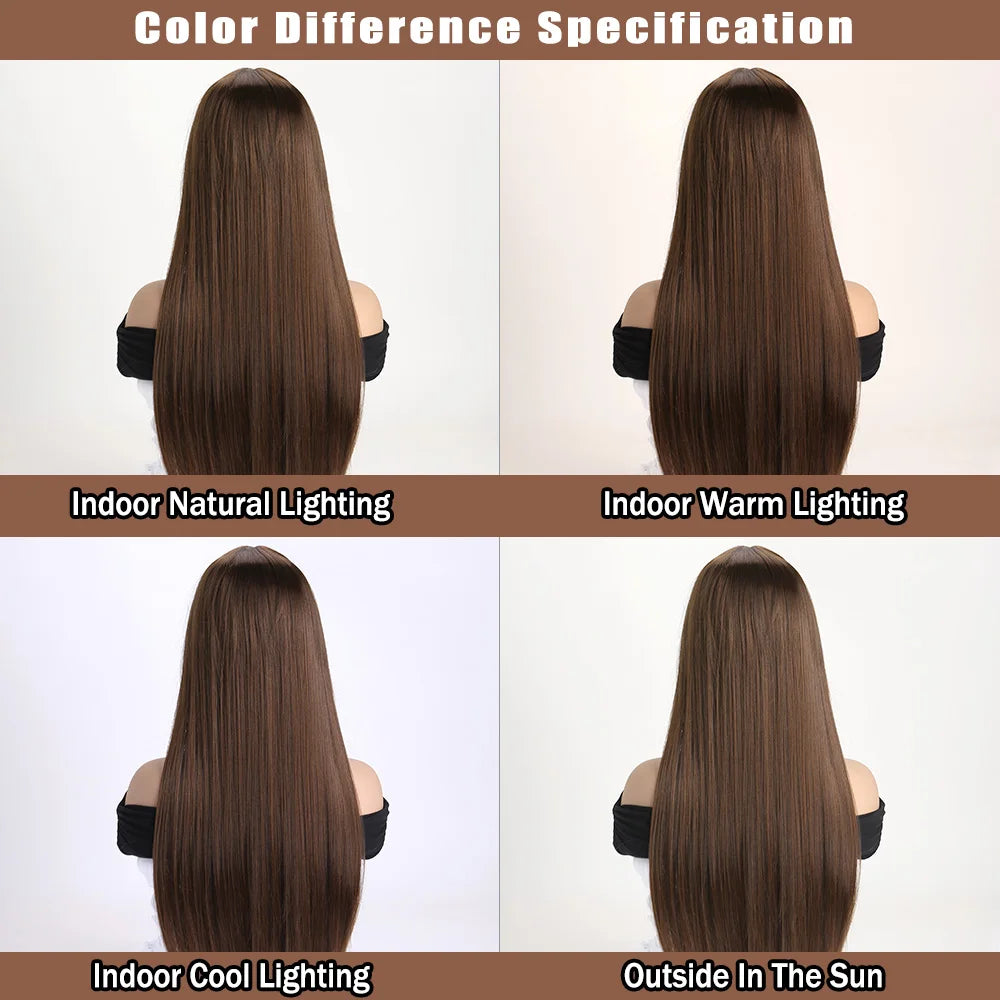the GABRIELLE - 26Inch Color Wig, Long Straight Synthetic Wig for Women, Fashion Wig for for Daily Halloween Costume Party Cosplay 