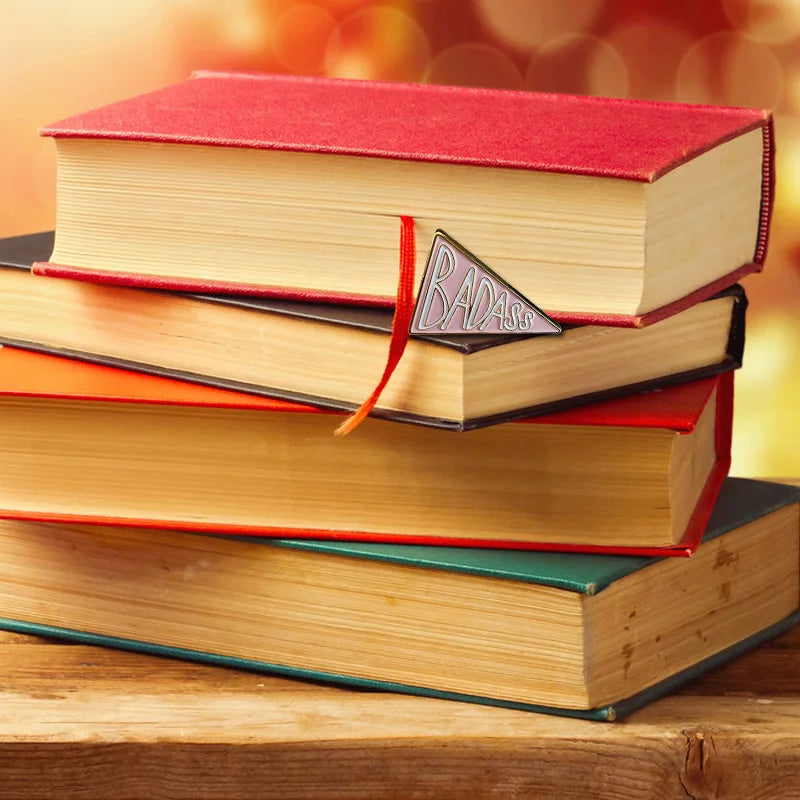 Pink Badass Hard Enamel Pin  Feminist Gift