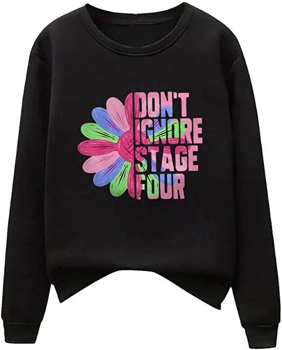 Pink Ribbon Breast Cancer Awareness Long Sleeve Breast Cancer Awareness Shirts for Women Wear Month T-Shirt In October