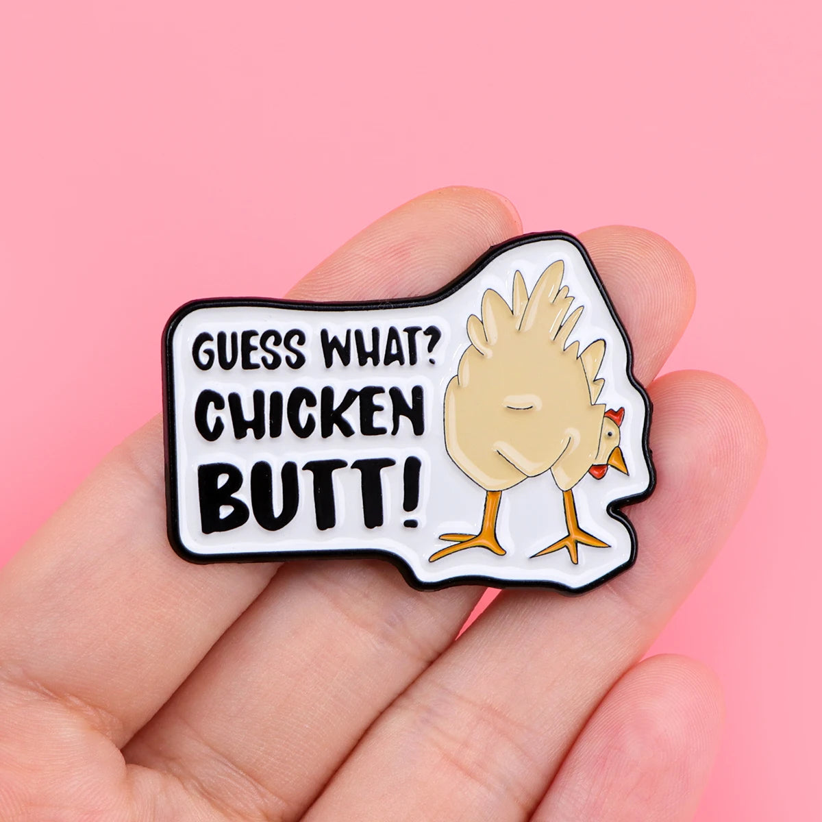 the SILLY GOOSE - Enamel Pins Badge, Collar Lapel Pin, Jewelry Birthday Gifts for Friends