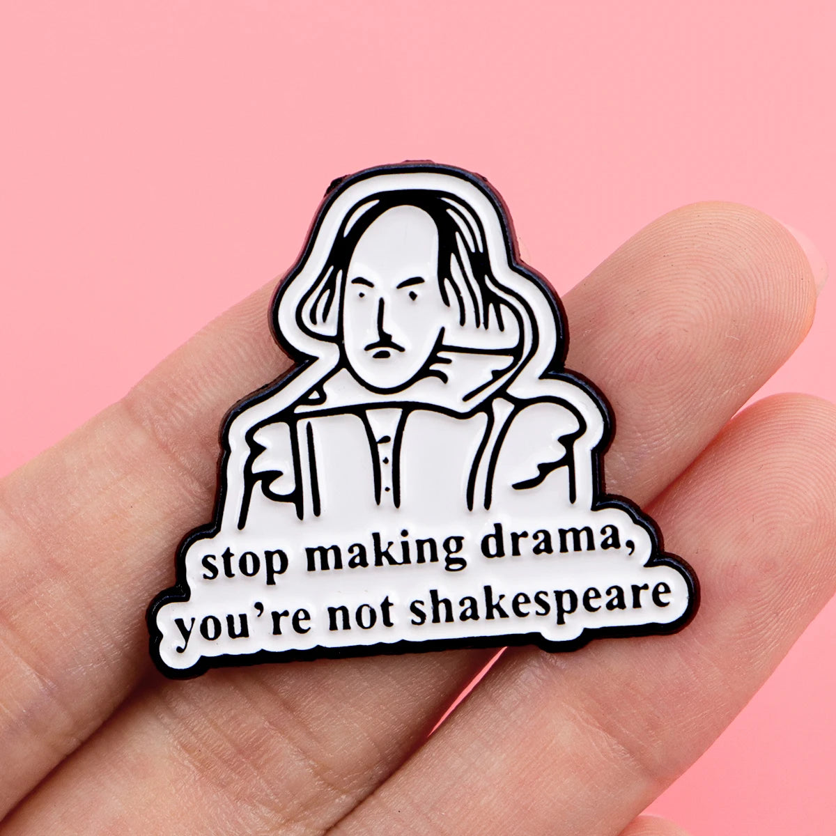 the SHAKESPEARIAN - Shakespeare Quotes Enamel Pins, Funny Phrase Brooch Lapel Pin Badge, Clothing Accessories Fashion Jewelry Friend Gifts