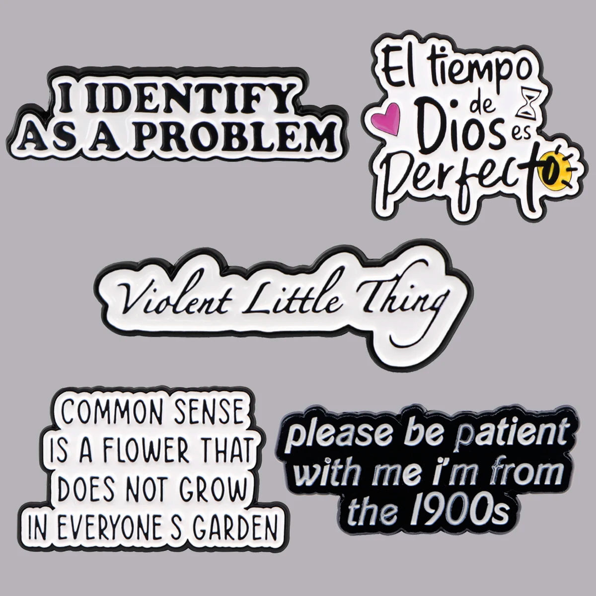 the FUNNY GIRL - Inspirational Sayings Enamel Pin, Funny Quotes Brooch Pins, Lapel Pins Badge Clothing Accessories Fashion Jewelry Gifts