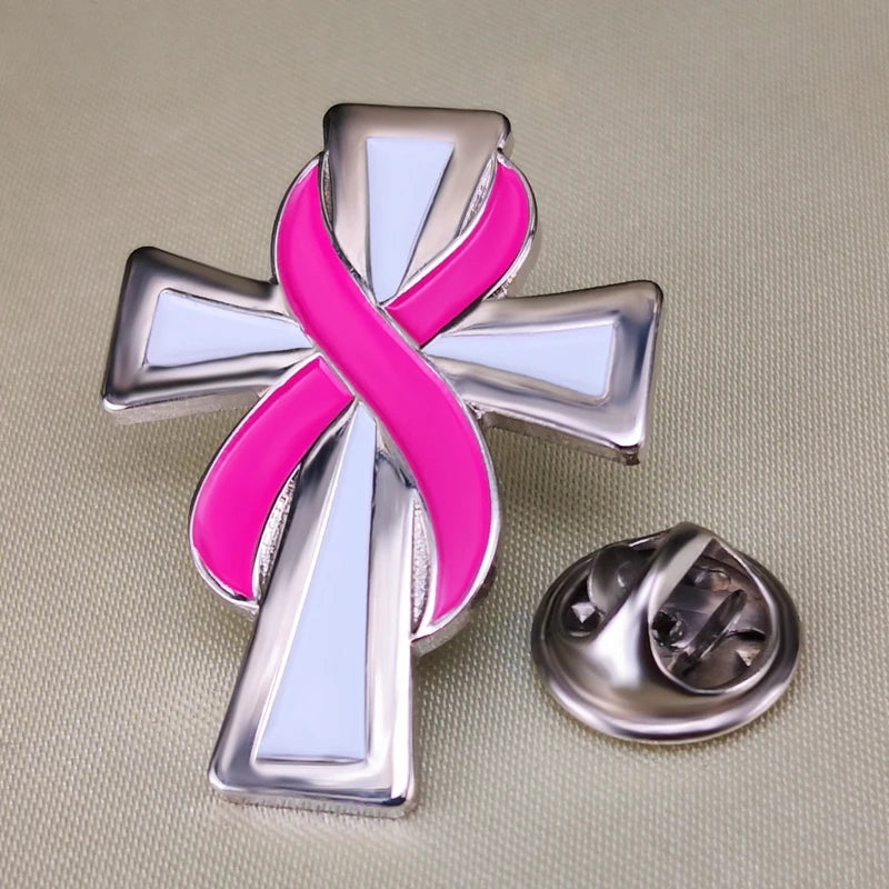 Bekky Ribbon the BREAST CANCER AWARENESS - Pink Ribbon Lapel Pins/Brooches – Becky's ...