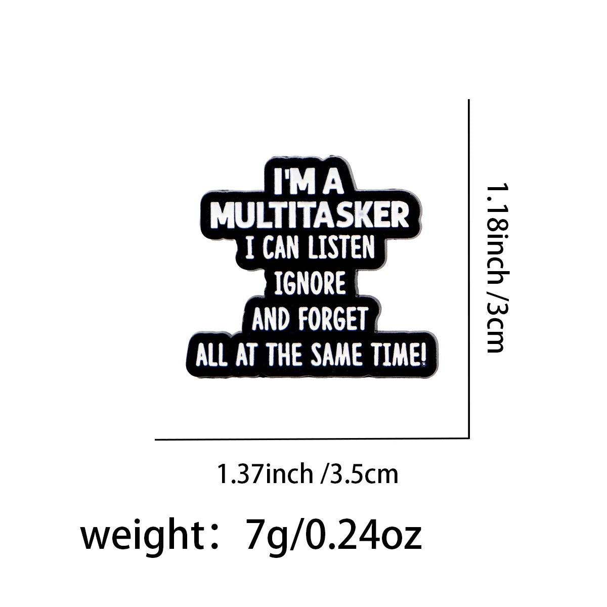 the FUNNY GIRL - Inspirational Sayings Enamel Pin, Funny Quotes Brooch Pins, Lapel Pins Badge Clothing Accessories Fashion Jewelry Gifts