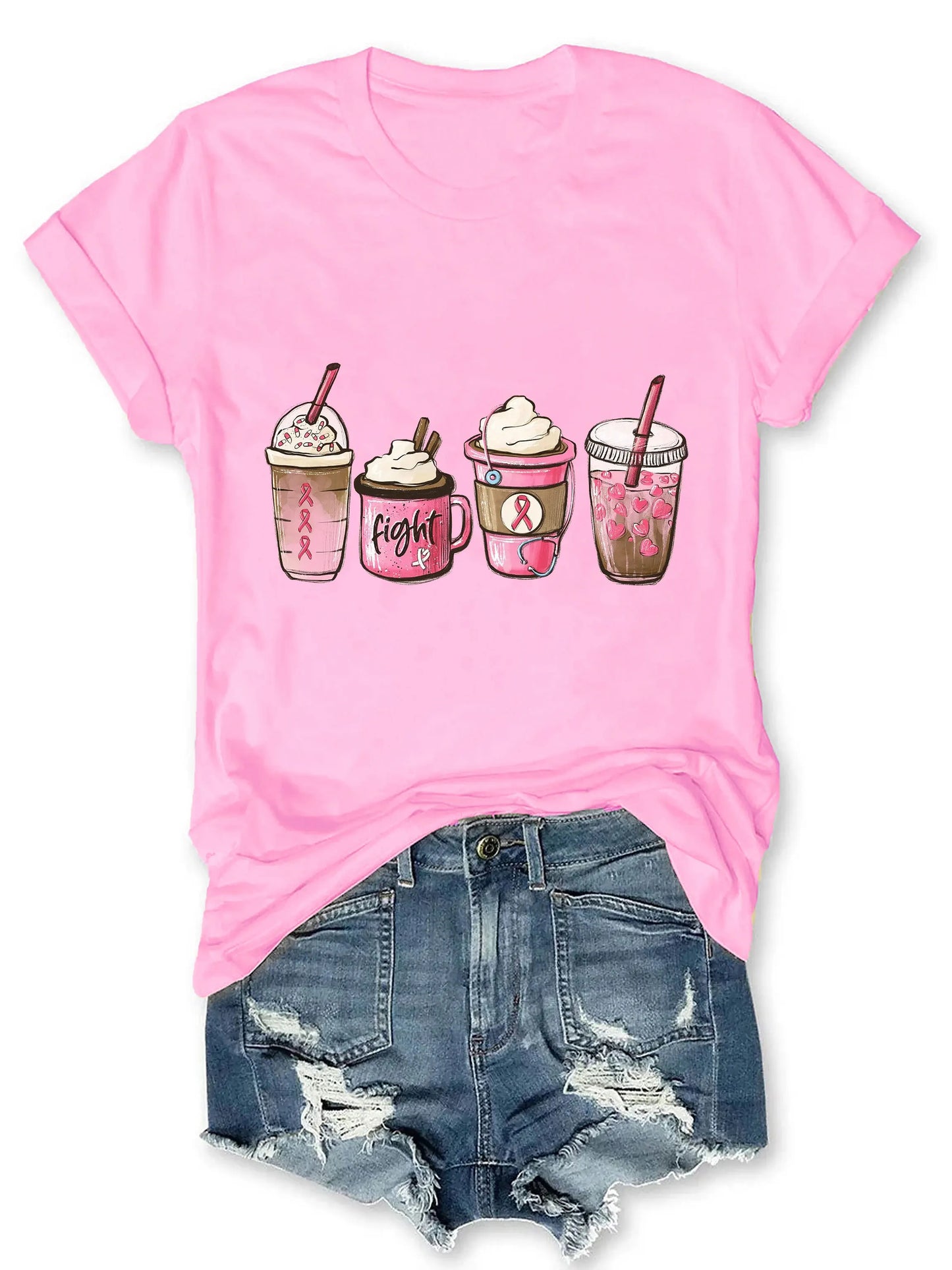 the CURE CAFE - Breast Cancer Warrior T-Shirt