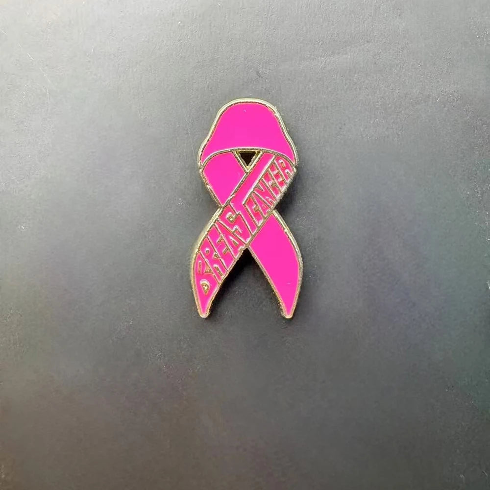 Breast Cancer Ribbon Brooch Breast Cancer Pin Breast Cancer Awareness Pin Pink Ribbon Badge For Support Fashion Accessories