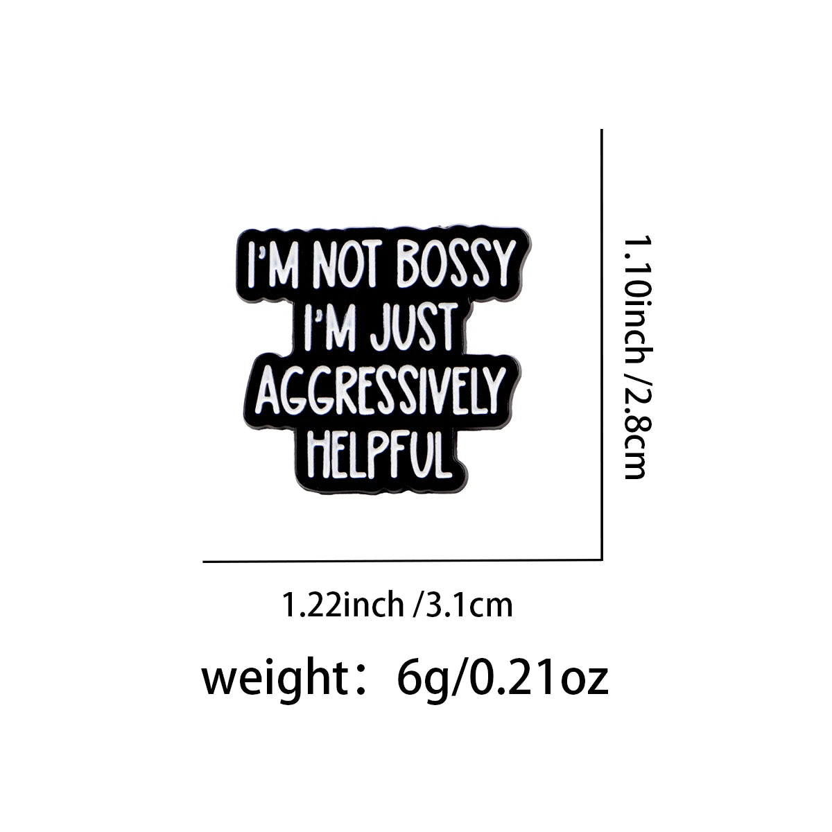 the FUNNY GIRL - Inspirational Sayings Enamel Pin, Funny Quotes Brooch Pins, Lapel Pins Badge Clothing Accessories Fashion Jewelry Gifts